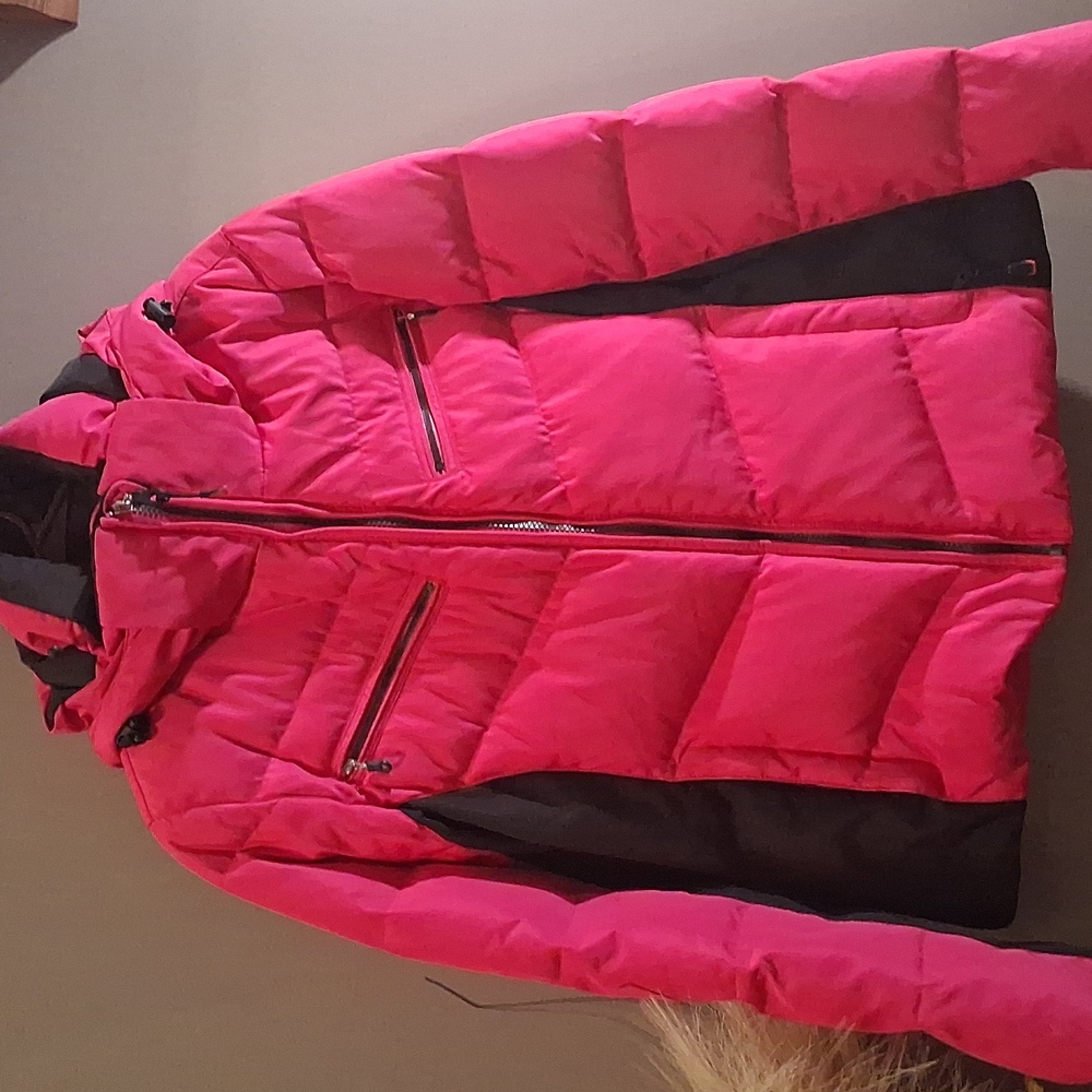 Nwot Calvin Klein Performance Hot Pink  Puffer Coat Size Medium